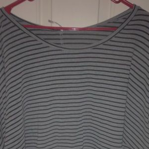 Black and grey crop top